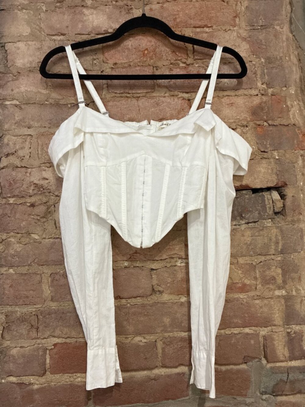 For Love & Lemons Corset Collared Crop